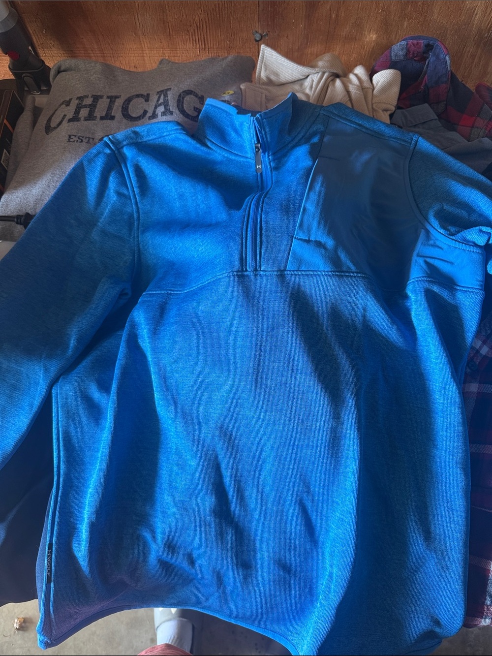 Under Armour Men's Bright Blue Half-Zip Sweater
